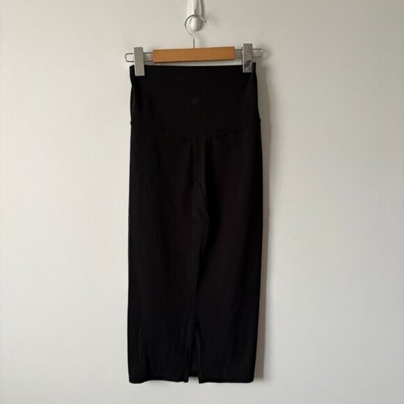Lululemon Nulu Slim-Fit High-Rise Skirt Black Size 4 - Picture 6 of 7